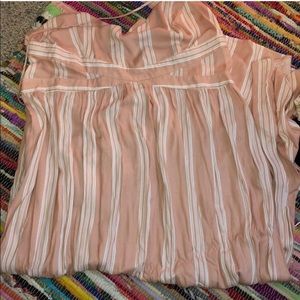 Pink and white stripe dress